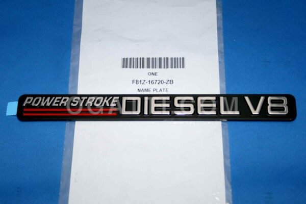BRAND NEW OEM NAMEPLATE FOR DOOR POWER STROKE DIESEL V8 1999-2004 F81Z-16720-ZB PASSENGER SIDE  OR DRIVER SIDE