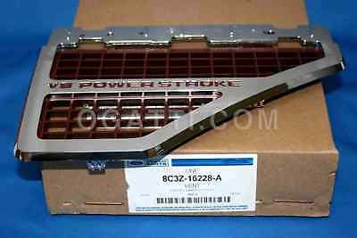 Title: BRAND NEW OEM NAMEPLATE VENT V8 POWER STROKE FOR FENDER F250-350-450-550 VERSION 2006-2010 8C3Z-16228-A RH PASSENGER SIDE 