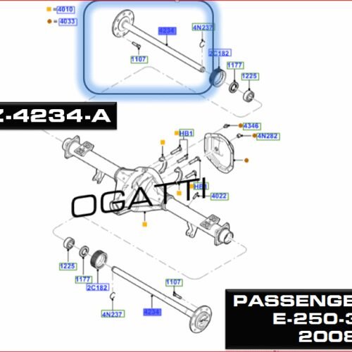 Brand New OEM SHAFT ASY – REAR AXLE 9C2Z-4234-A |4234|