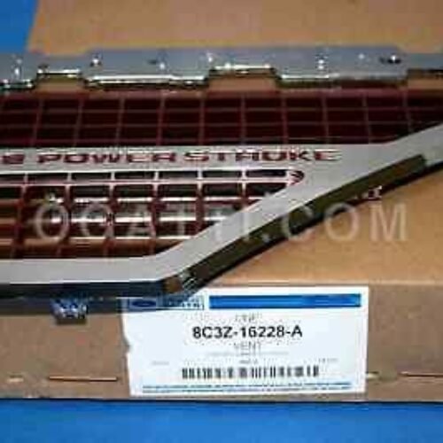 Title: BRAND NEW OEM NAMEPLATE VENT V8 POWER STROKE FOR FENDER F250-350-450-550 VERSION 2006-2010 8C3Z-16228-A RH PASSENGER SIDE 