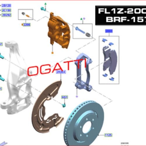 Brand New OEM KIT – BRAKE LINING FL1Z-2001-C |2001|