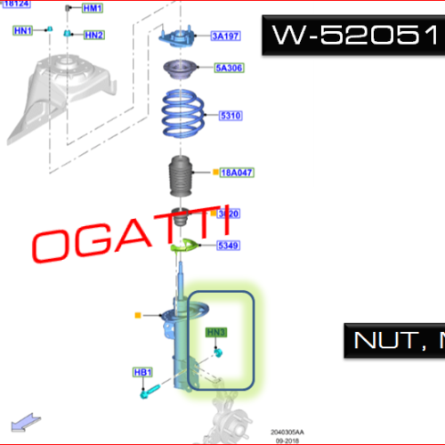 Brand New OEM NUT – HEX. – FLANGED W520517-S450 |W520517|