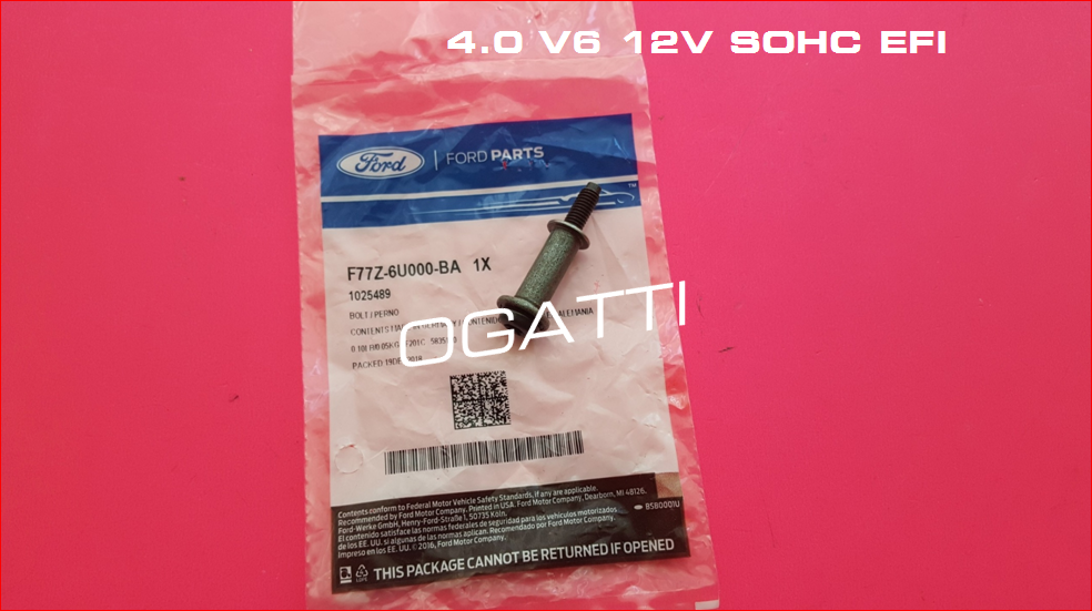 Brand New OEM Cassette RH BOLT WITH O-RING; BOLT THROUGH HEAD, M6 X 35MM F77Z-6U000-BA |6U000| - Image 2