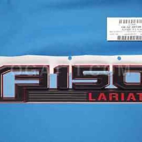 BRAND NEW OEM FENDER EMBLEM 2016-2020 FORD F150 LARIAT RED AND BLACK LH DRIVER SIDE GL3Z-16720-F