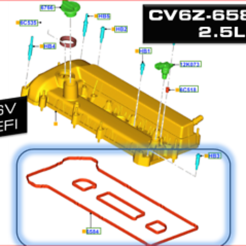 Brand New OEM  Engine GASKET VALVE COVER  FUSION, C-MAX, LINCOLN, ECOSPORT 2017 |CV6Z-6584-A