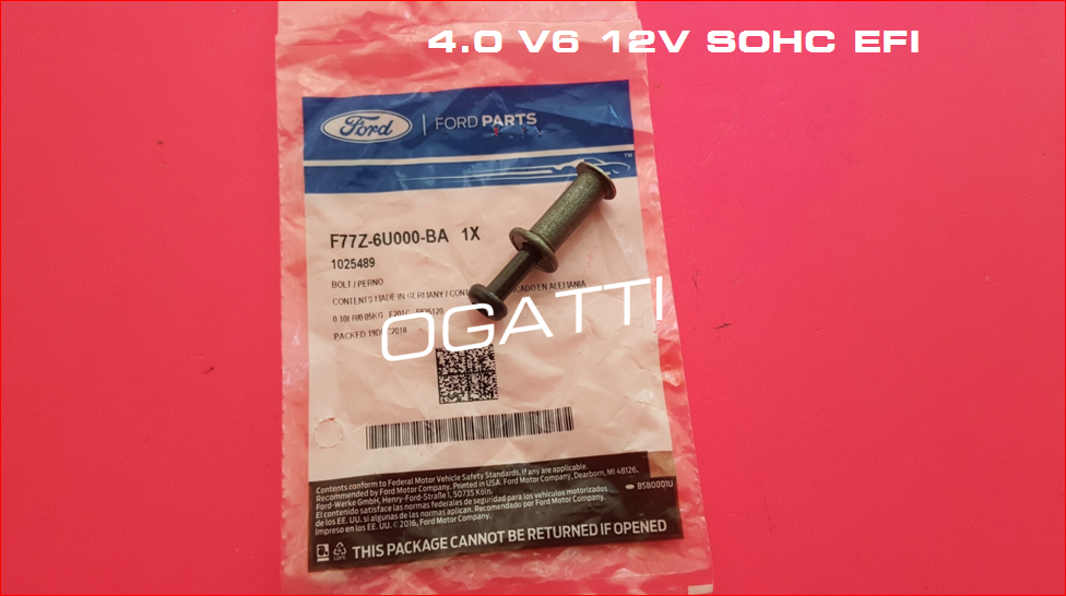 Brand New OEM Cassette RH BOLT WITH O-RING; BOLT THROUGH HEAD, M6 X 35MM F77Z-6U000-BA |6U000| - Image 3