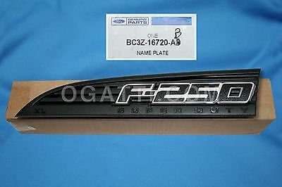 BRAND NEW OEM NAMEPLATE FOR FENDER F250 XL VERSION 2010-2016 CC3Z-16720-DB LH DRIVER SIDE - Image 3