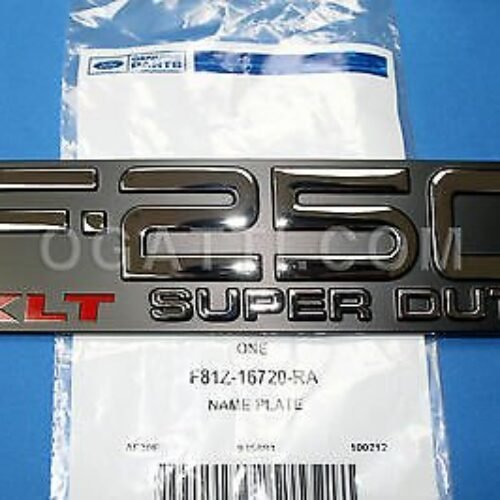 BRAND NEW OEM NAMEPLATE FOR FENDER F250 XLT VERSION 1999-2004 F81Z-16720-RA RH PASSENGER SIDE OR LH DRIVER SIDE