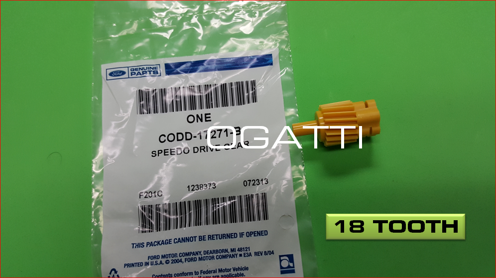 BRAND NEW FORD OEM TRANSMISSION SPEEDOMETER DRIVEN GEAR 18 TOOTH Color YELLOW CODD-17271-B and C1DZ-17292-A OG-17271Y-1 - Image 2