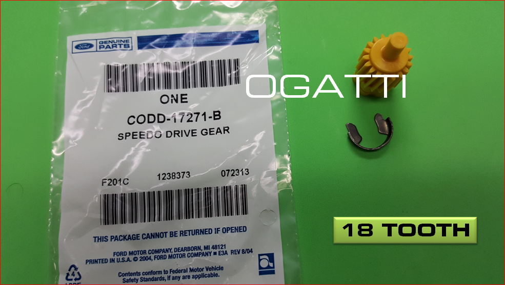 BRAND NEW FORD OEM TRANSMISSION SPEEDOMETER DRIVEN GEAR 18 TOOTH Color YELLOW CODD-17271-B and C1DZ-17292-A OG-17271Y-1 - Image 3