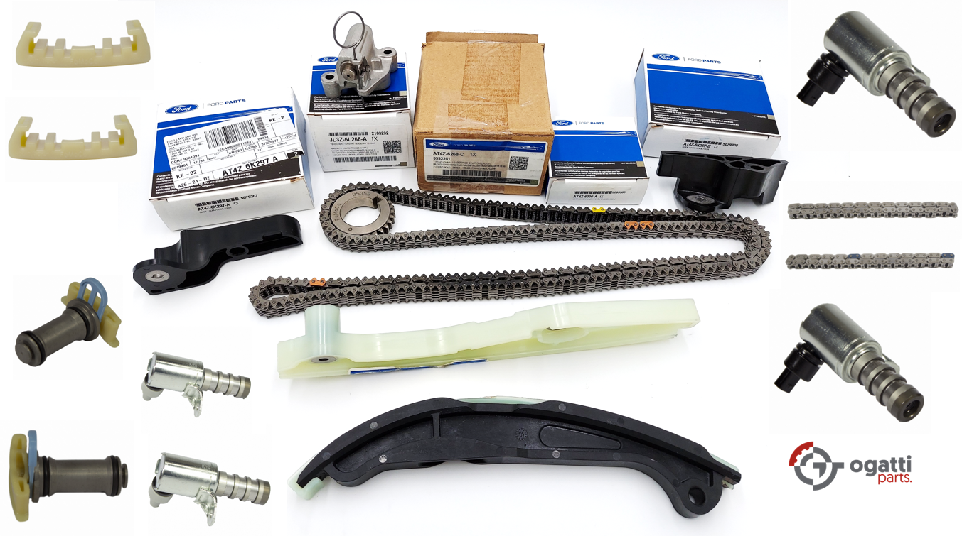 Brand New OEM Timing Chain Kit 3.5L DOHC VCT, 17 Pieces, Engine Repair Kit for Explorer |F-150|Edge | Flex |Taurus 2011-2019 (OG-60-3.5L-17-1)