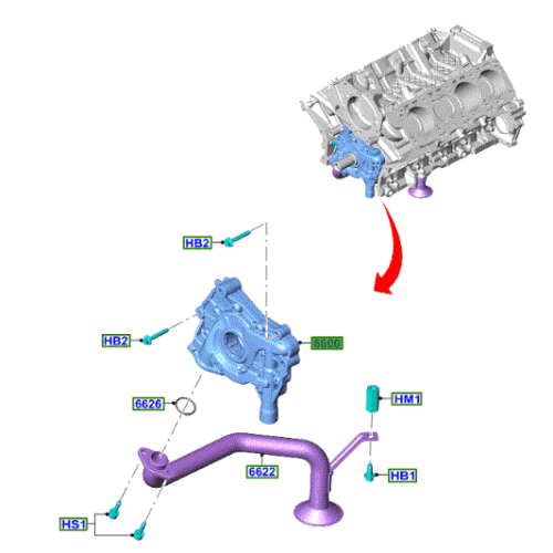 Brand New OEM  Engine Oil Pump 5.2L TIVCT PFI NA HP1 GAS F-150 2022 | MUSTANG 2019-2023 KR3Z-6600-A