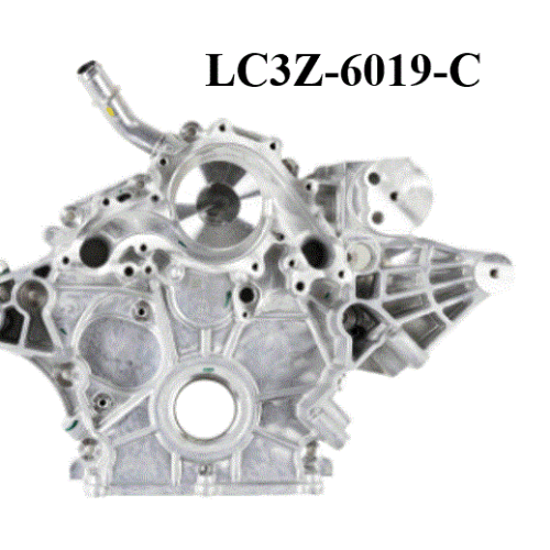 Brand New OEM Cover Cylinder Front 7.3L 2V DEVCT PFI V8 GAS E-150-450, F-250-550SD, F-53, F-650-750 LC3Z-6019-C|LC3Z-6019-A