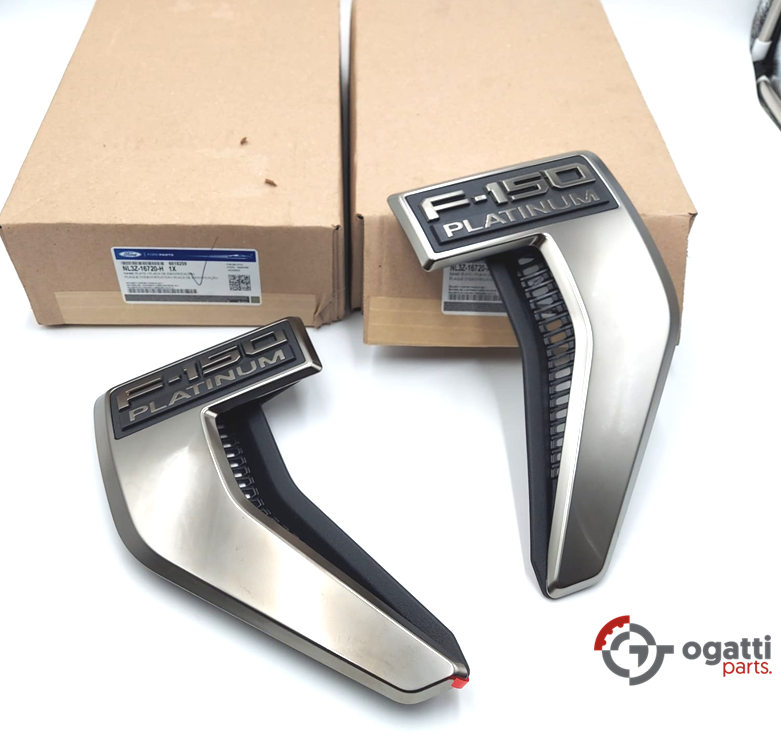 Brand New OEM Emblem fender F-150 Platinum Version 2021 PASSENGER SIDE RH NL3Z-16720-A NL3Z-16720-H | (OG-F150-PLATINUM BLACK-1) - Image 2