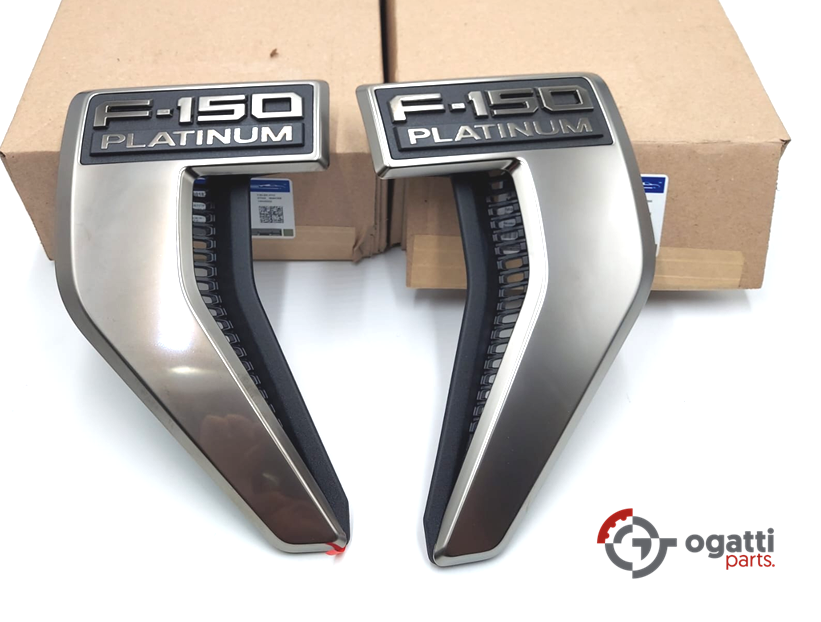 Brand New OEM Emblem fender F-150 Platinum Version 2021 PASSENGER SIDE RH NL3Z-16720-A NL3Z-16720-H | (OG-F150-PLATINUM BLACK-1)