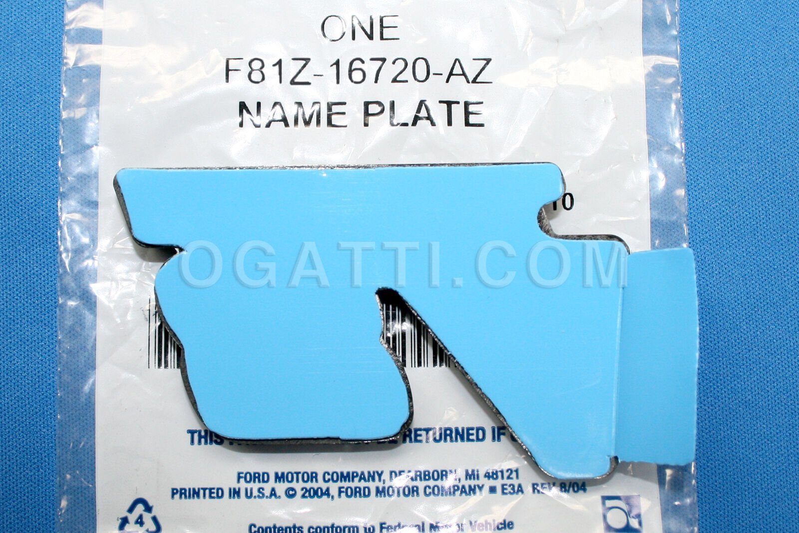BRAND NEW OEM NAMEPLATE FOR FENDER TRITON V8 VERSION 1999-2004 F81Z-16720-AZ PASSENGER SIDE OR DRIVER SIDE - Image 2