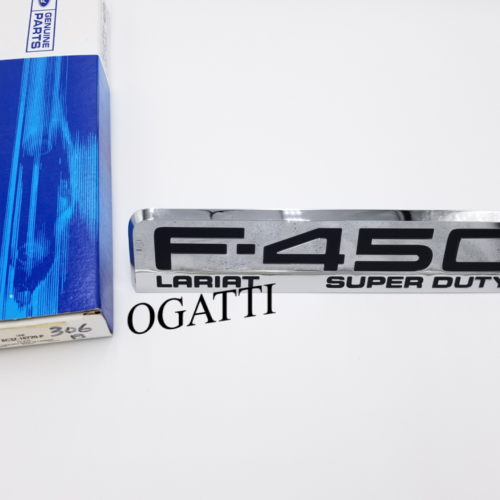 BRAND NEW OEM NAMEPLATE FOR FENDER F450 LARIAT  VERSION DRIVER SIDE – PASSENGER SIDE 2006-2010 8C3Z-16720-P