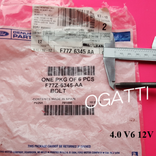 Brand New OEM BOLT – BEARING CAP – HEX. HEAD F77Z-6345-AA |6345|