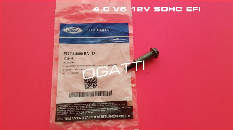 Brand New OEM Cassette RH BOLT WITH O-RING; BOLT THROUGH HEAD, M6 X 35MM F77Z-6U000-BA |6U000| - Image 4
