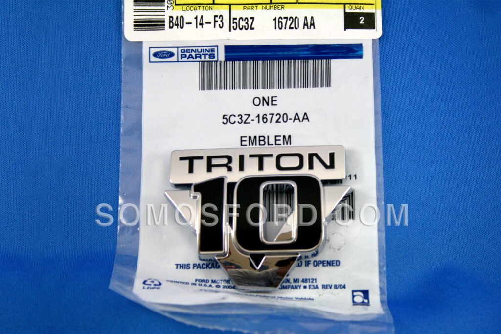 BRAND NEW OEM NAMEPLATE FOR FENDER TRITON V10 VERSION 2004-2010 5C3Z-16720-AA RH PASSENGER SIDE  OR DRIVER SIDE - Imagen 3