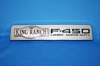 BRAND NEW OEM NAMEPLATE FOR FENDER F450 LARIAT KING RANCH VERSION DRIVER SIDE - PASSENGER SIDE 2006-2010 8C3Z-16720-S