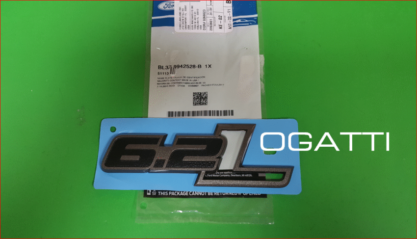 BRAND NEW OEM NAMEPLATE EMBLEM 6.2L FORD FENDER RAPTOR F-150 BL3Z-9942528-B - Imagen 4
