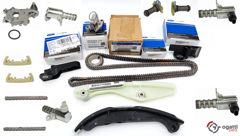 Brand New OEM Timing Chain Kit 3.5L DOHC VCT, 19 Pieces, Engine Repair Kit  for Explorer |F-150|Edge | Flex |Taurus 2011-2019 (OG-60-3.5L-19-3) - Imagen 2