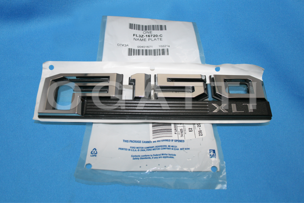 Brand New OEM NAME PLATE F-150 XLT 2014-2020 RH Passenger Side FL3Z-16720-C |16720| - Imagen 2
