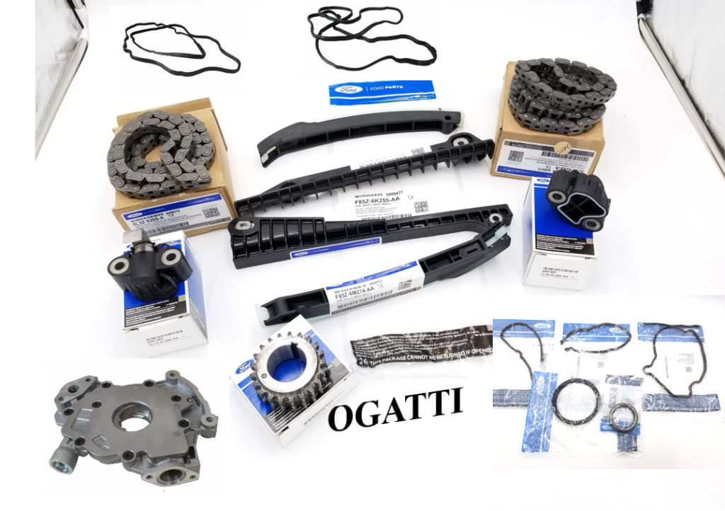 Brand New OEM Timing Chain Guides 5.4L V8, 17 Pieces, Engine Repair Kit Explorer|F-150|Expedition|F-250-350 2004-2010  (OG-60-5.4L-17-1) - Imagen 2