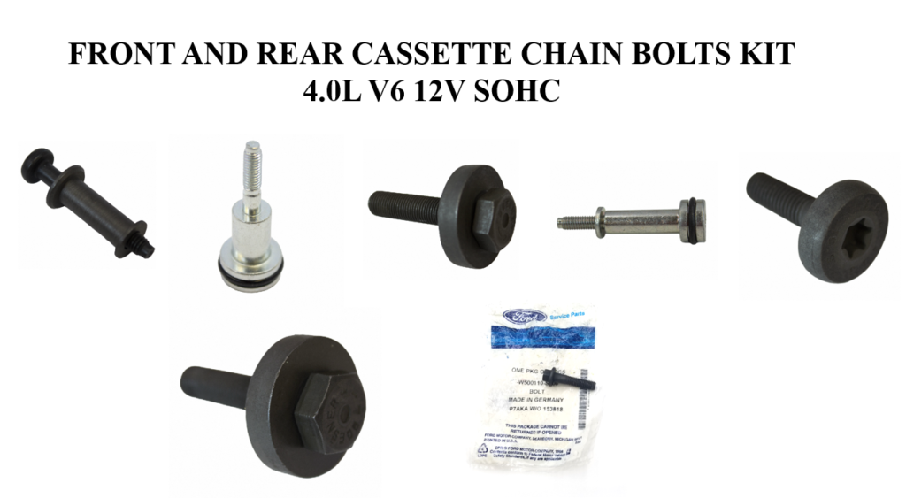 Brand New OEM Bolts Timing Chain Cassette 4.0L, 7 Pieces Engine Repair Kit (OG-60-4.0L-7-2) - Imagen 2