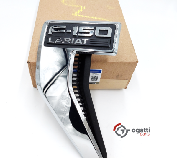 Brand New OEM Emblem fender F-150 LARIAT Version in Chrome 2021 DRIVER SIDE LH ML3Z-16720-CA
