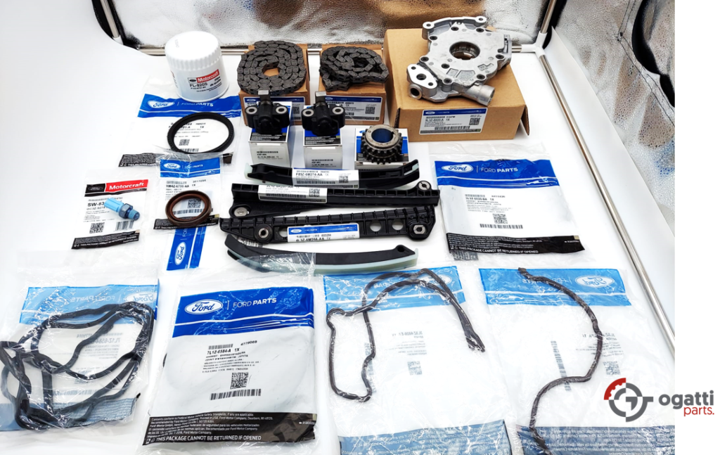 Brand New OEM Timing Chain Guides 5.4L V8, 19 Pieces, Engine Repair Kit Explorer|F-150|Expedition|F-250-350 2004-2010 (OG-60-5.4L-19-4) - Imagen 2