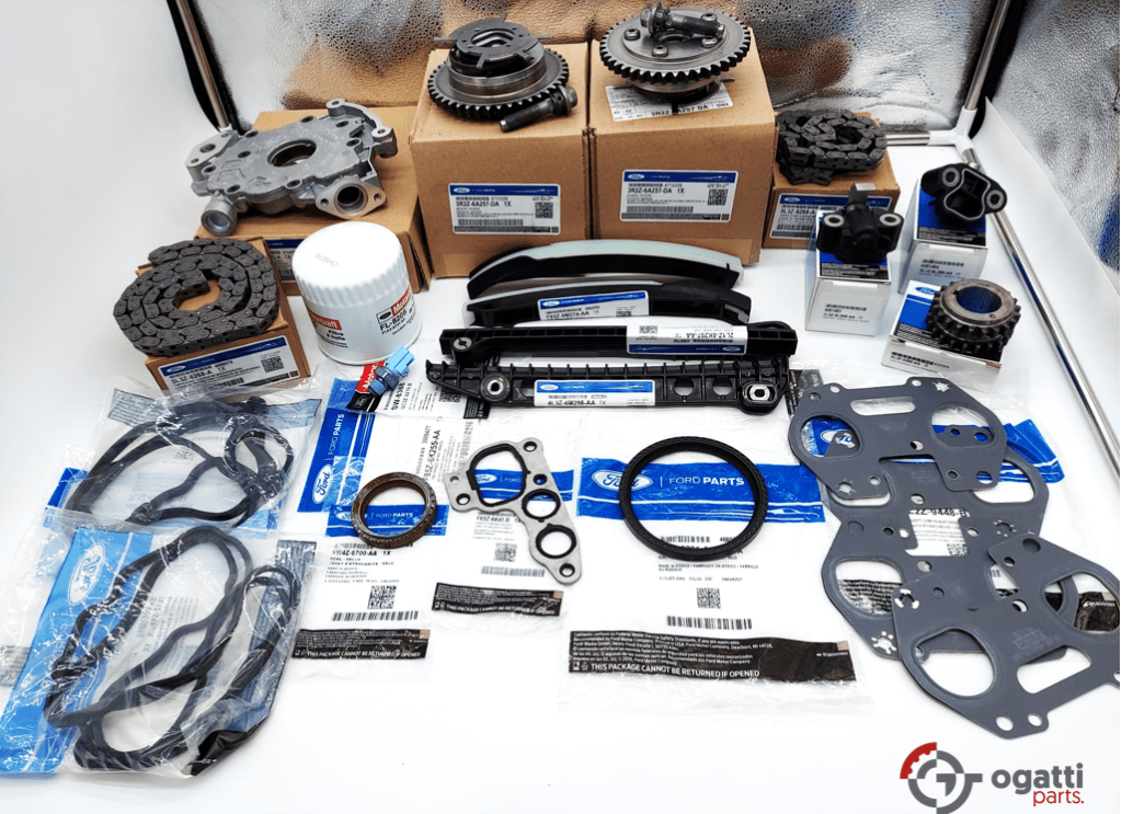 Brand New OEM Timing Chain Guides 5.4L V8, 23 Pieces, Engine Repair Kit Explorer|F-150|Expedition|F-250-350 2004-2010 (OGTT-60-5.4L-23-1) - Imagen 4