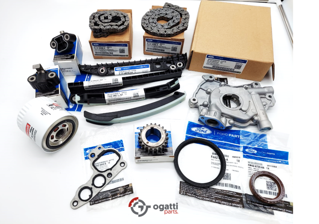 Brand New OEM Timing Chain Guides 5.4L V8, 14 Pieces, Engine Repair Kit, Explorer|F-150|Expedition|F-250-350 2004-2010  (OG-60-5.4L-14-8) - Imagen 2