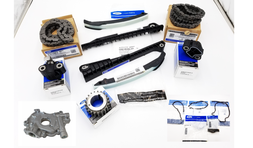 Brand New OEM Timing Chain Guides 5.4L V8, 15 Pieces, Engine Repair Kit Explorer|F-150|Expedition|F-250-350 2004-2010 (OG-60-5.4L-15-1) - Imagen 3