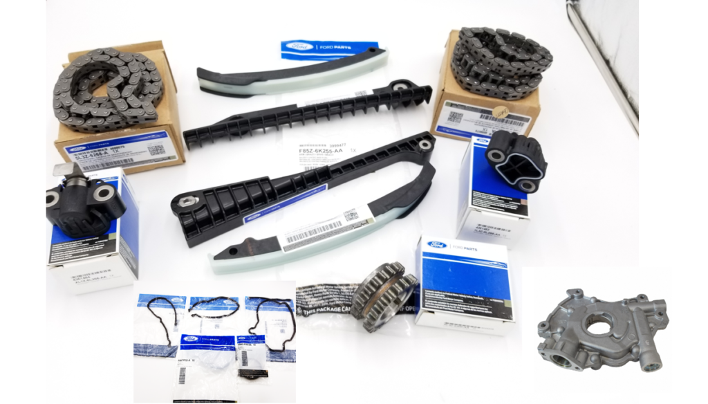 Brand New OEM Timing Chain Guides 5.4L V8, 15 Pieces, Engine Repair Kit Explorer|F-150|Expedition|F-250-350 2004-2010 (OG-60-5.4L-15-1) - Imagen 4
