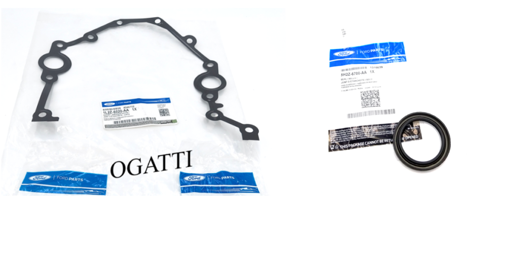 Brand New OEM Seal Crankshasft Oil Front and Gasket 4.0L, 2 Pieces Engine Repair Kit (OG-60-4.0L-2-10) - Imagen 4