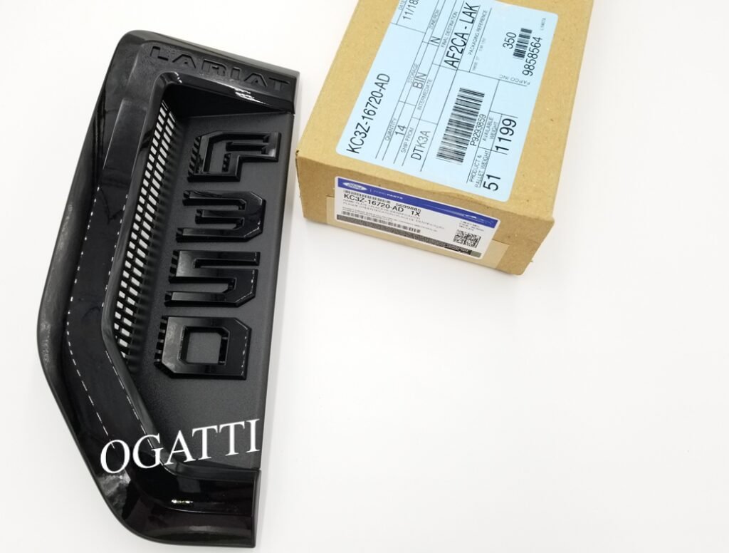 BRAND NEW OEM NAMEPLATE FOR FENDER F350 LARIAT VERSION AGATE BLACK SPORT PACKAGE 2018-2019 KC3Z-16720-AD LH DRIVER  SIDE  