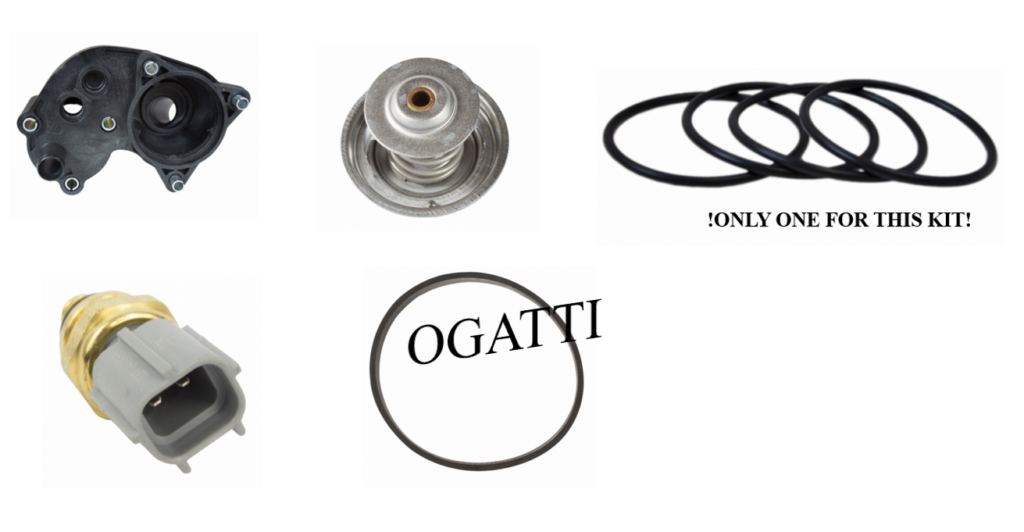 Brand New OEM Cooling Systems Thermostat, Base, Sensor 4.0L, 5 Pieces  Repair Kit (OG-80-4.0L-5-1) - Imagen 3