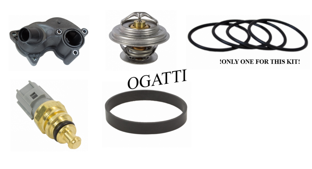Brand New OEM Cooling Systems Thermostat, Base, Sensor 4.0L, 5 Pieces  Repair Kit (OG-80-4.0L-5-1) - Imagen 4