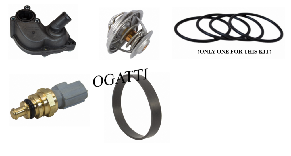 Brand New OEM Cooling Systems Thermostat, Base, Sensor 4.0L, 5 Pieces  Repair Kit (OG-80-4.0L-5-1)
